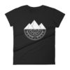 Vosenta women's Tshirt mandala pyramids black