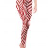 Vosenta red dazzle collection yoga leggings
