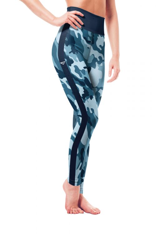 Vosenta frozen camo design yoga leggings