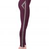 Vosenta v-line design yoga leggings yellow purple