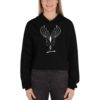 Vosenta Black Crop hoodie