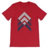 Vosenta red tshirt geometric flat