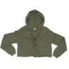 Vosenta Military green Crop hoodie abstrack