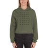 Vosenta Military green Crop hoodie