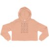 crop hoodie peach color