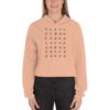 crop hoodie peach color