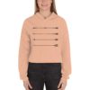 crop hoodie peach color arrow