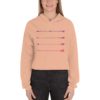 crop hoodie peach color arrow