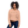 crop hoodie peach color arrow