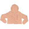 crop hoodie peach color arrow