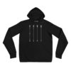 Vosenta unisex hoodie black arrow