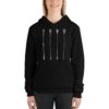Vosenta unisex hoodie black arrow