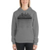 Vosenta unisex hoodie grey dazzle