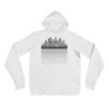 Vosenta unisex hoodie white dazzle flat