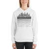 Vosenta unisex hoodie white dazzle