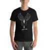 Vosenta black tshirt abstrack