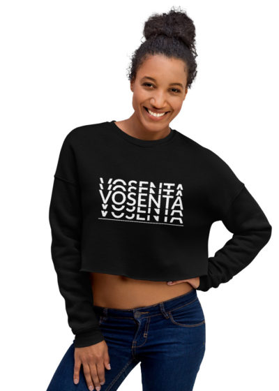 Vosenta crop hoodie black