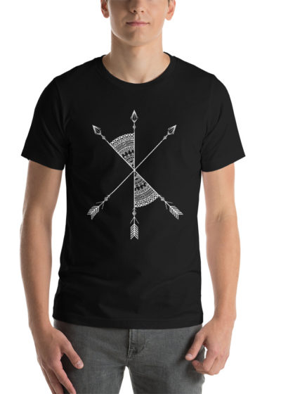 Vosenta black tshirt mandala