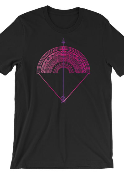 Vosenta black tshirt mandala