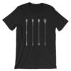 Vosenta black tshirt arrow flat