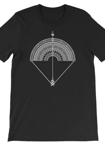 Vosenta black tshirt mandala