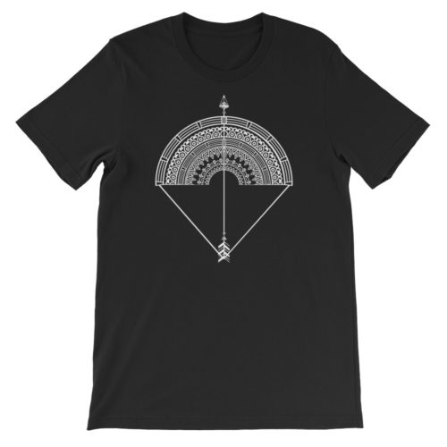 Vosenta black tshirt mandala