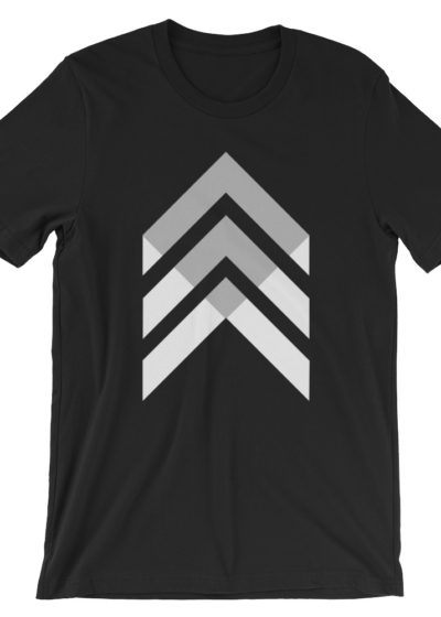 Vosenta black tshirt geometric flat