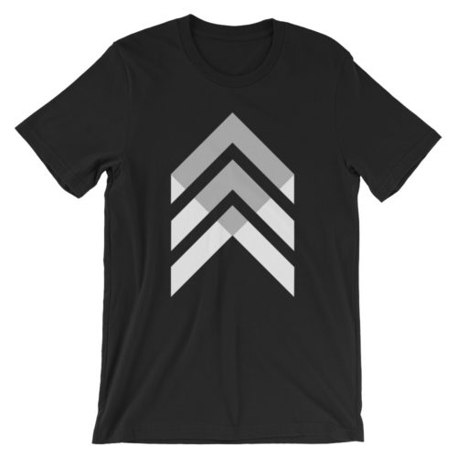 Vosenta black tshirt geometric flat