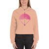crop hoodie peach color mandala