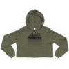 Vosenta Military green Crop hoodie dazzle city