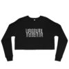 Vosenta crop hoodie black flat