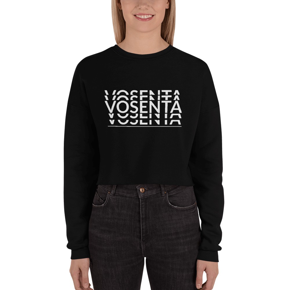 Vosenta crop hoodie black