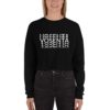 Vosenta crop hoodie black