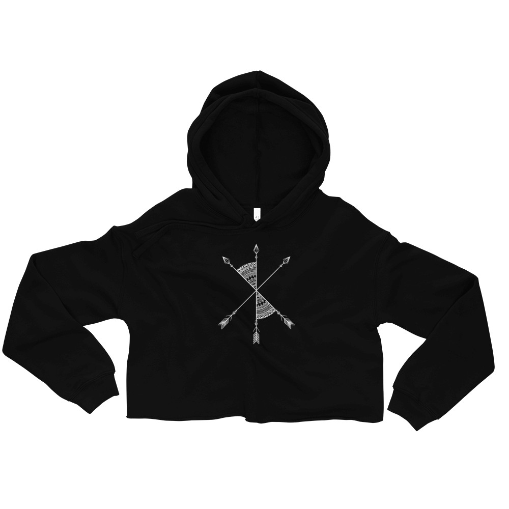 Vosenta Black Crop hoodie