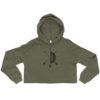 Vosenta Military green Crop hoodie mandala flat