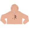 crop hoodie peach color manalad arrow