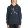 Vosenta unisex hoodie navy mandala
