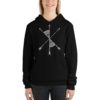 Vosenta unisex hoodie black mandala