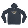 Vosenta unisex hoodie navy snake flat