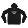 Vosenta unisex hoodie black snake flat