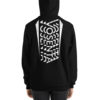 Vosenta unisex hoodie black back