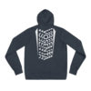 Vosenta unisex hoodie navy back