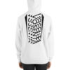Vosenta unisex hoodie white back