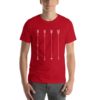 Vosenta red tshirt arrow design