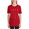 Vosenta red tshirt arrow design