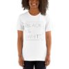 Vosenta white tshirt black and white