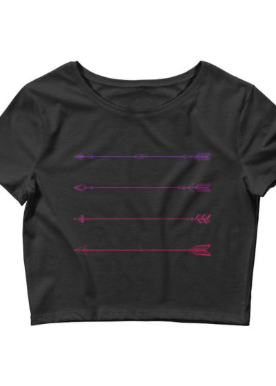 black crop top arrow