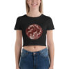 koi fish design crop top