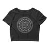 black crop top mandala design