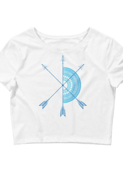 white crop top mandala